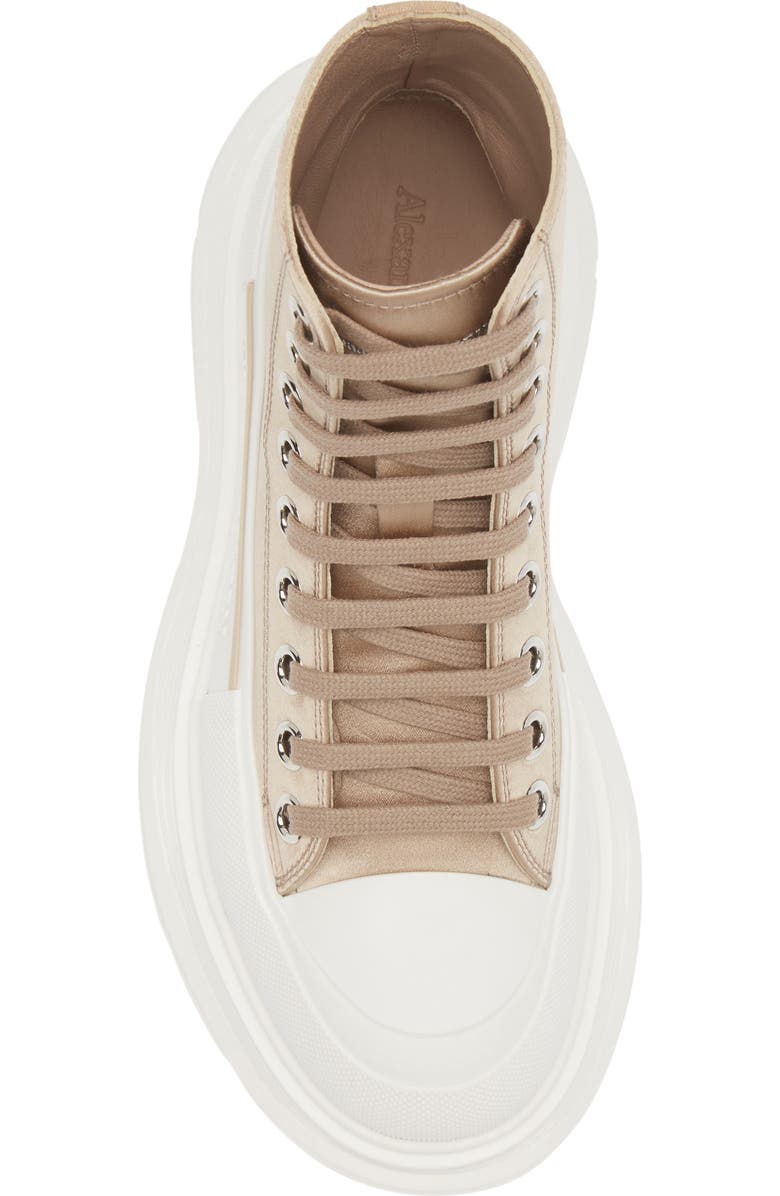 McQueen Tread Slick Satin High Top Sneaker, Alternate, color,