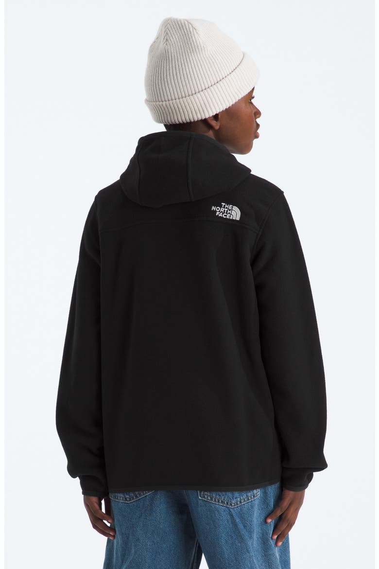 Kids' Glacier Polar Fleece Zip-Up Hoodie, Alternate, color, TNF BLACK