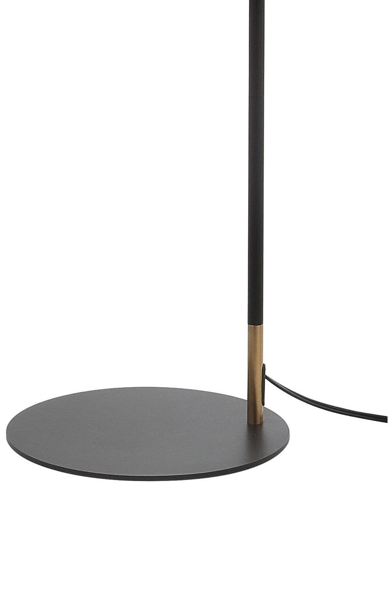 JONATHAN Y Eugenio 58.5" Metal LED Floor Lamp, Black/Brass Gold, Alternate, color, Black/Brass Gold
