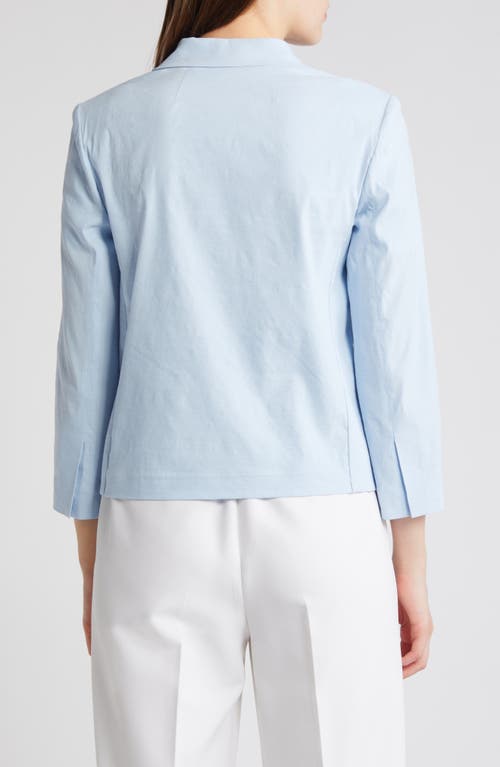 Theory Shrunken Patch Pocket Jacket In Skylight