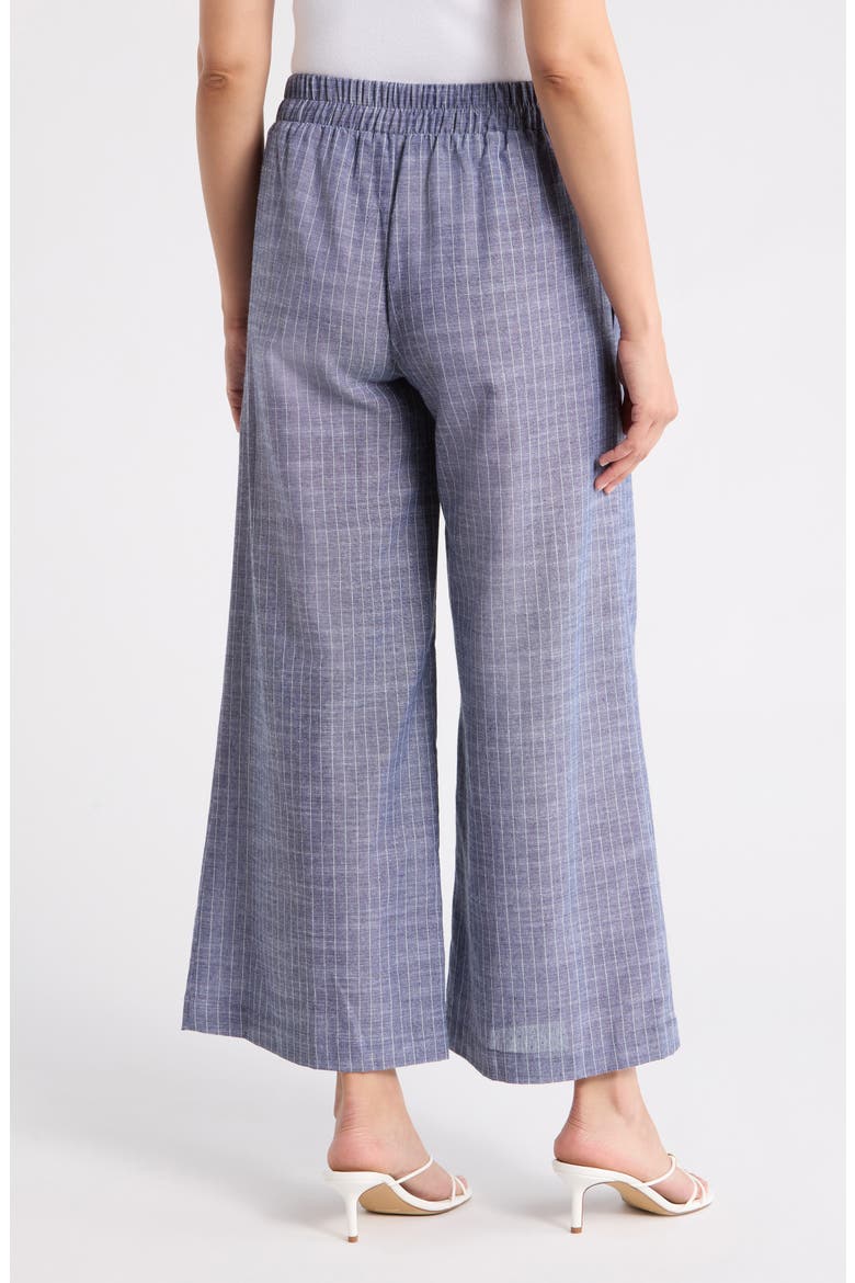 Print Wide Leg Pants, Alternate, color, DENIM