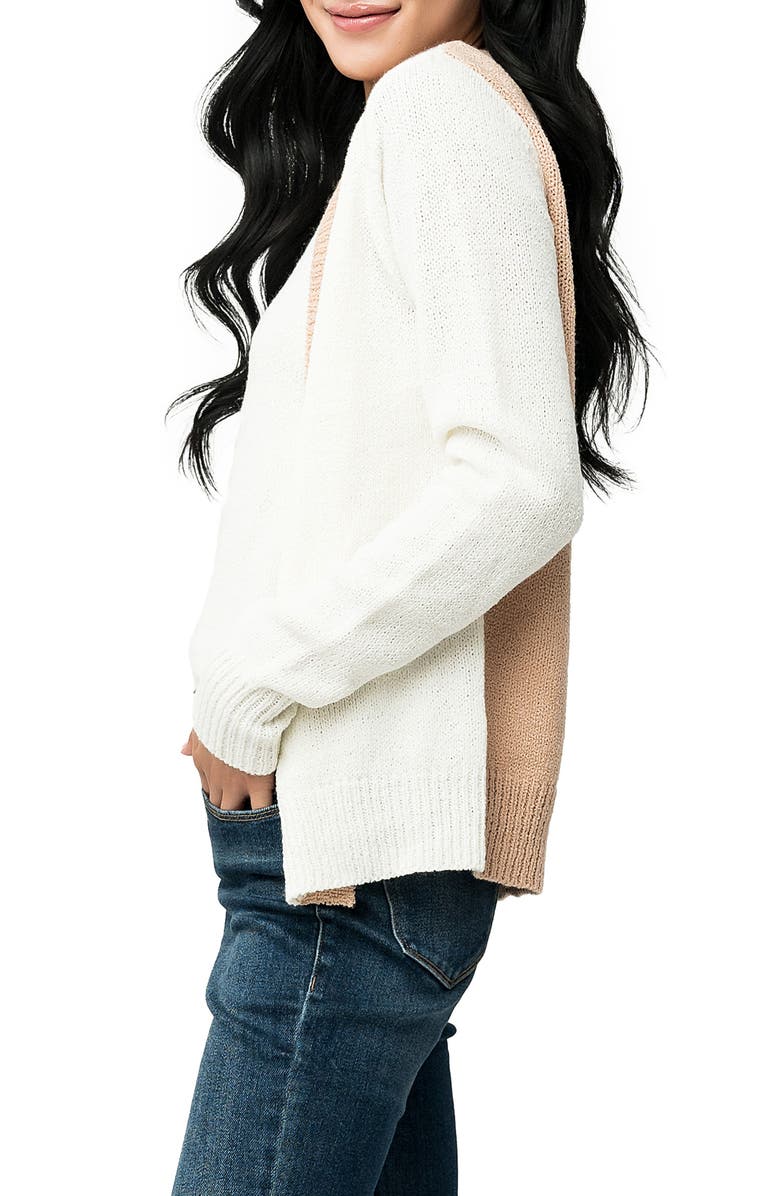 GIBSONLOOK Gigi Colorblock Cardigan, Alternate, color, 