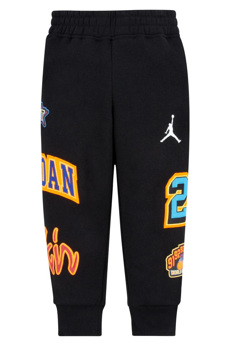 Kids' Jordan Fleece Joggers, Main, color, BLACK
