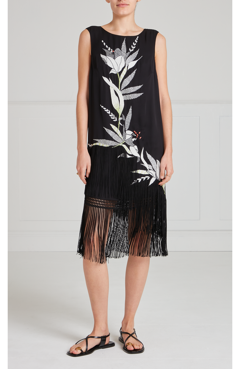 Temperley London Madeline Mini Dress, Main, color, Black