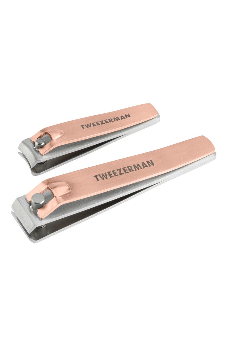 Rose Gold Combo 2-Pack Nail Clipper Set, Main, color, NO COLOR