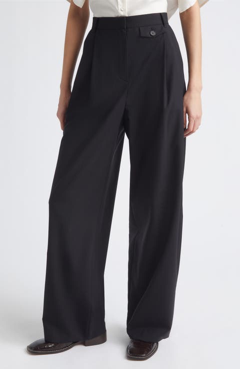 Front Tucked Detail Pants