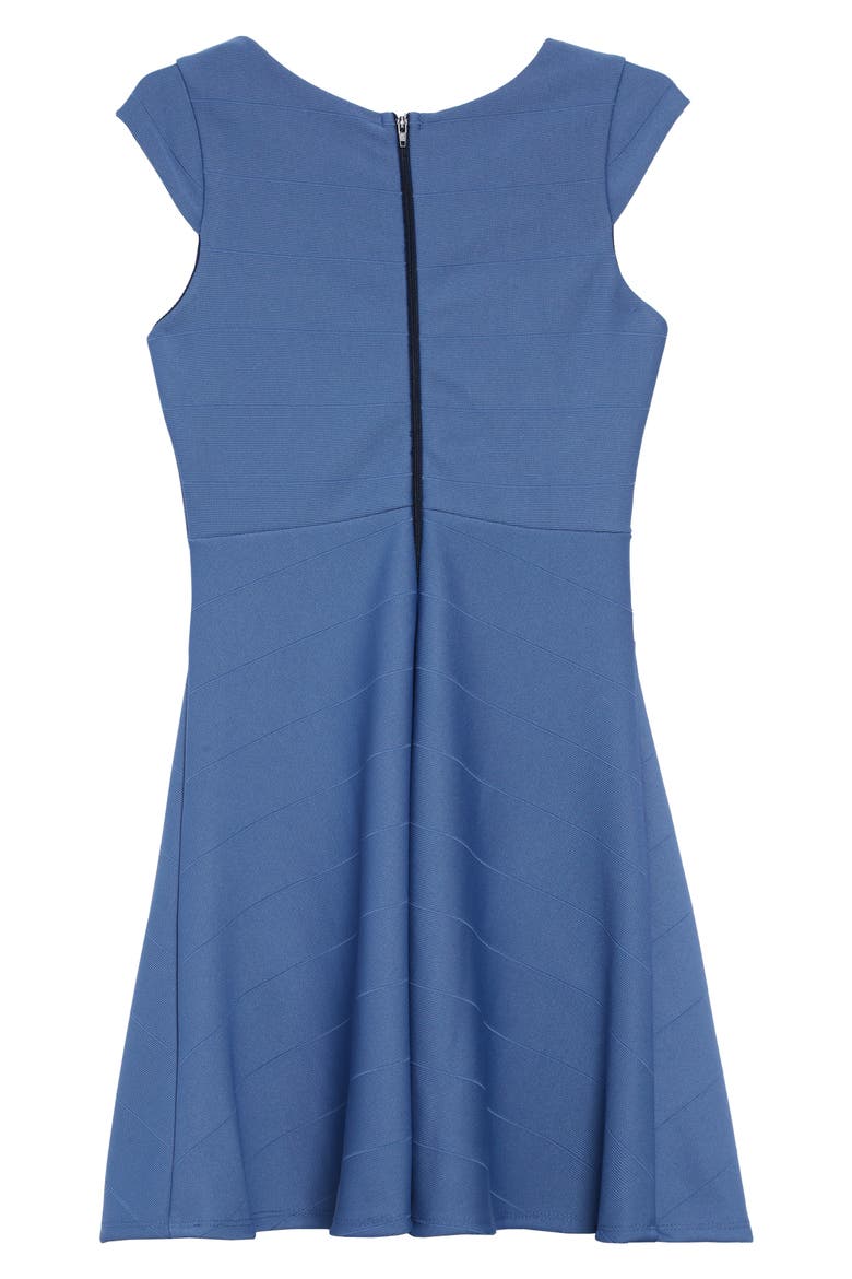 Skater Dress, Alternate, color, DENIM BLUE