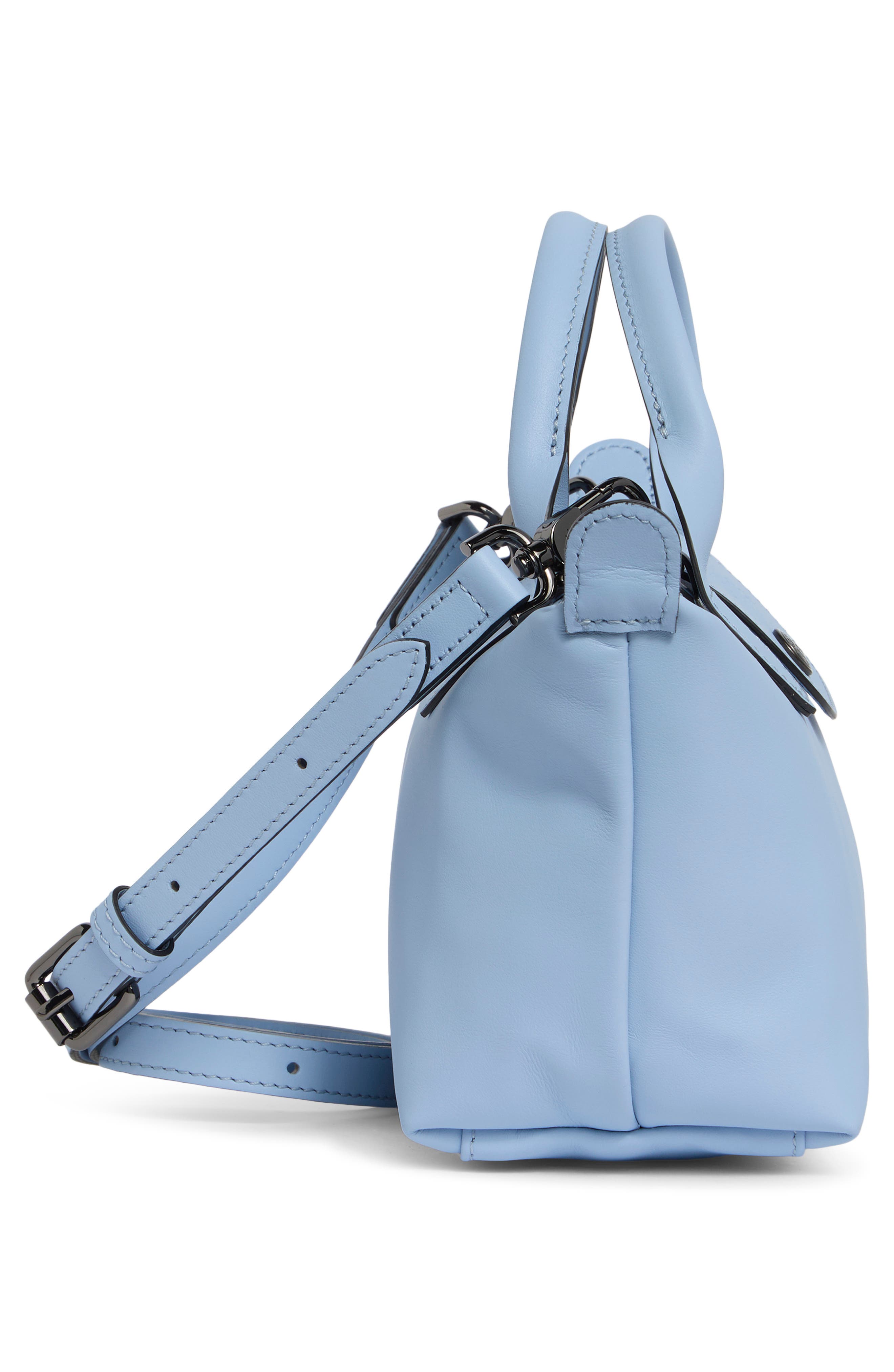 Extra Small Le Pliage Xtra Leather Top Handle Bag, Alternate, color, WAVE