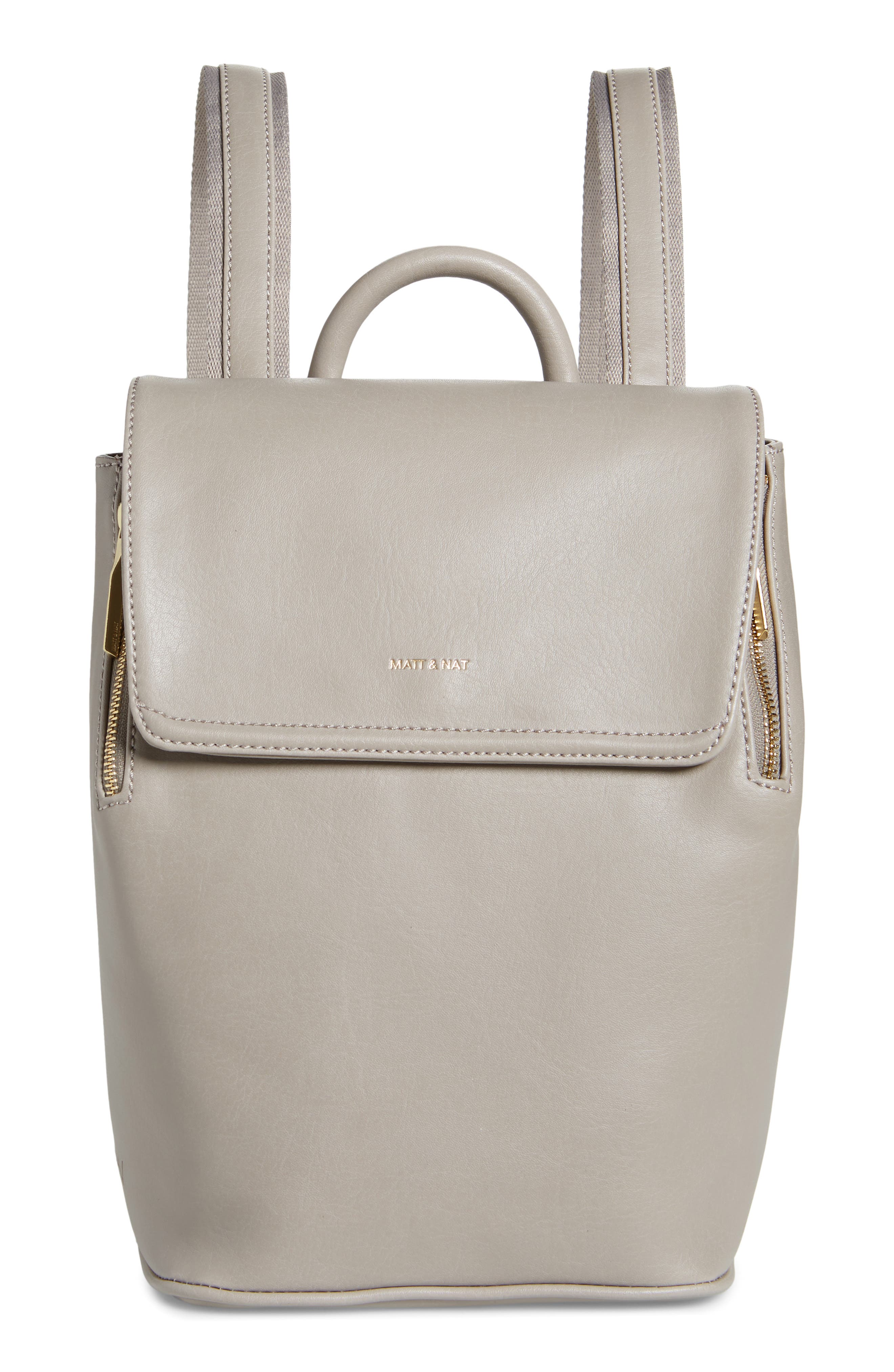 Mini Fabi Faux Leather Backpack, Main, color, WAVE