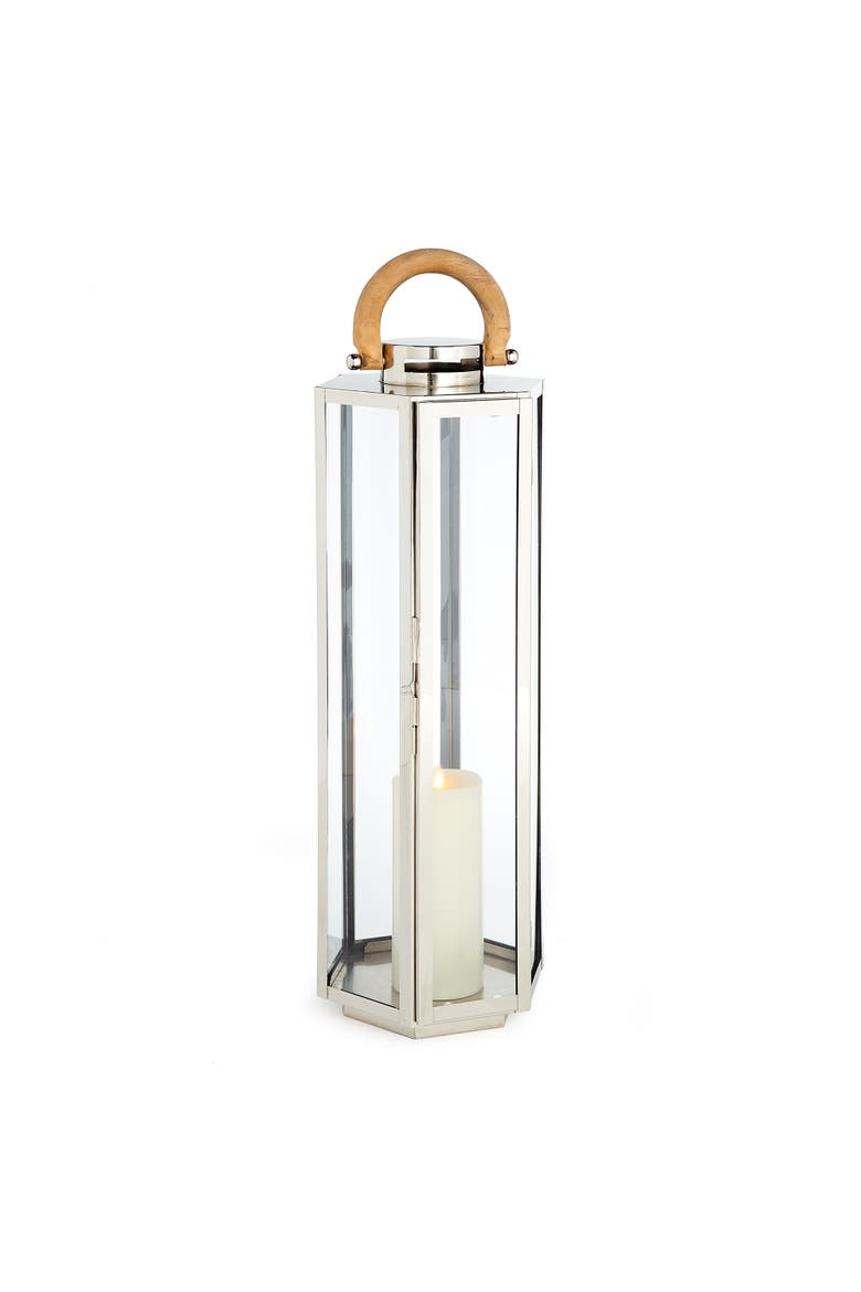 Dockside Outdoor Lantern, Main, color, Silver