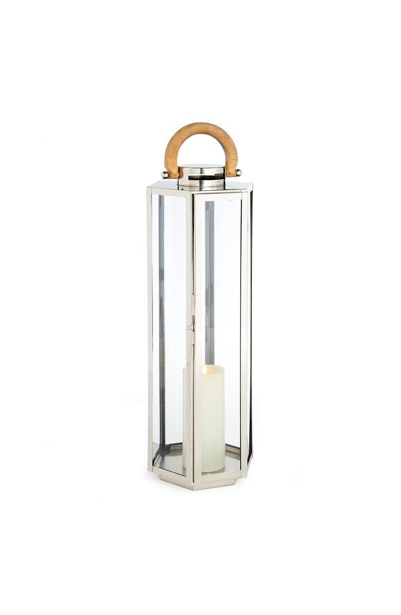 Napa Home & Garden Dockside Outdoor Lantern, Main, color, Silver