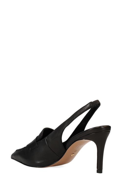 Pelle Moda Lucea Pointed Toe Slingback Pump In Black