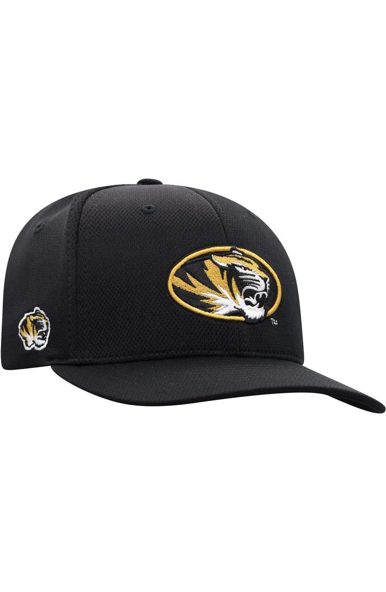 TOP OF THE WORLD Men's Top of the World Black Missouri Tigers Reflex Logo Flex Hat, Alternate, color, Black