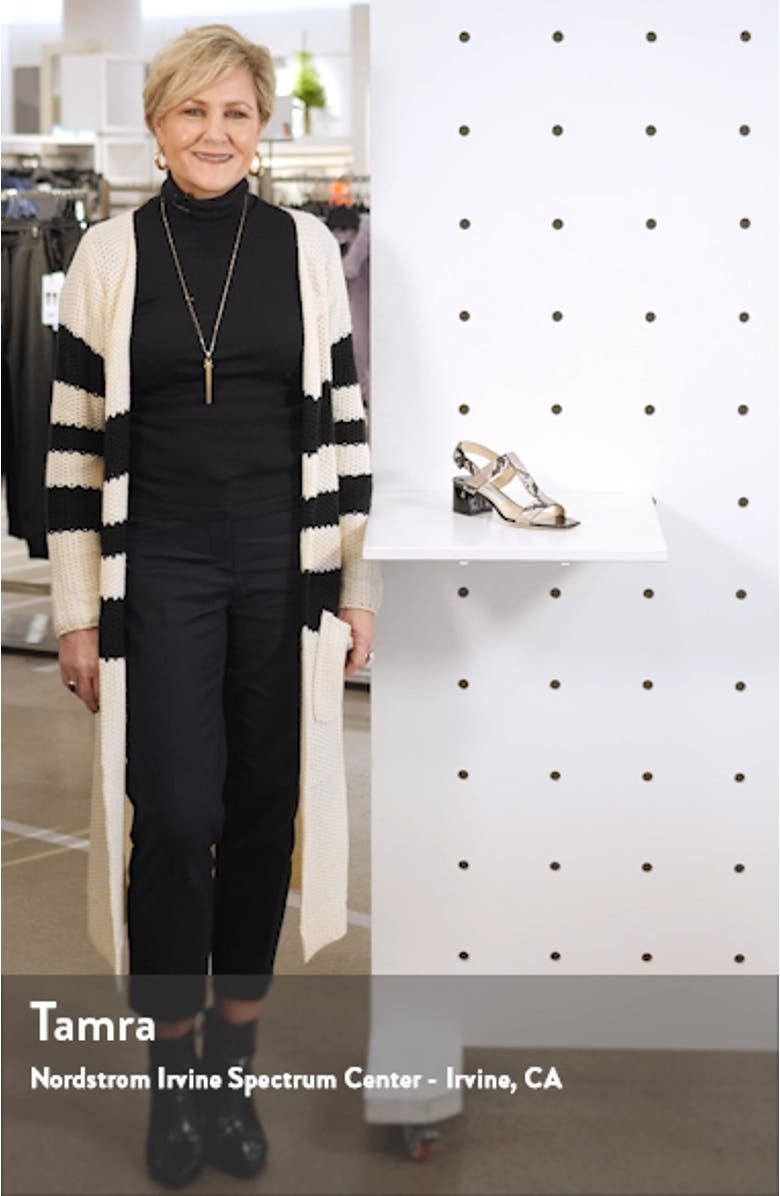 Jin Snakeskin Print Sandal, sales video thumbnail