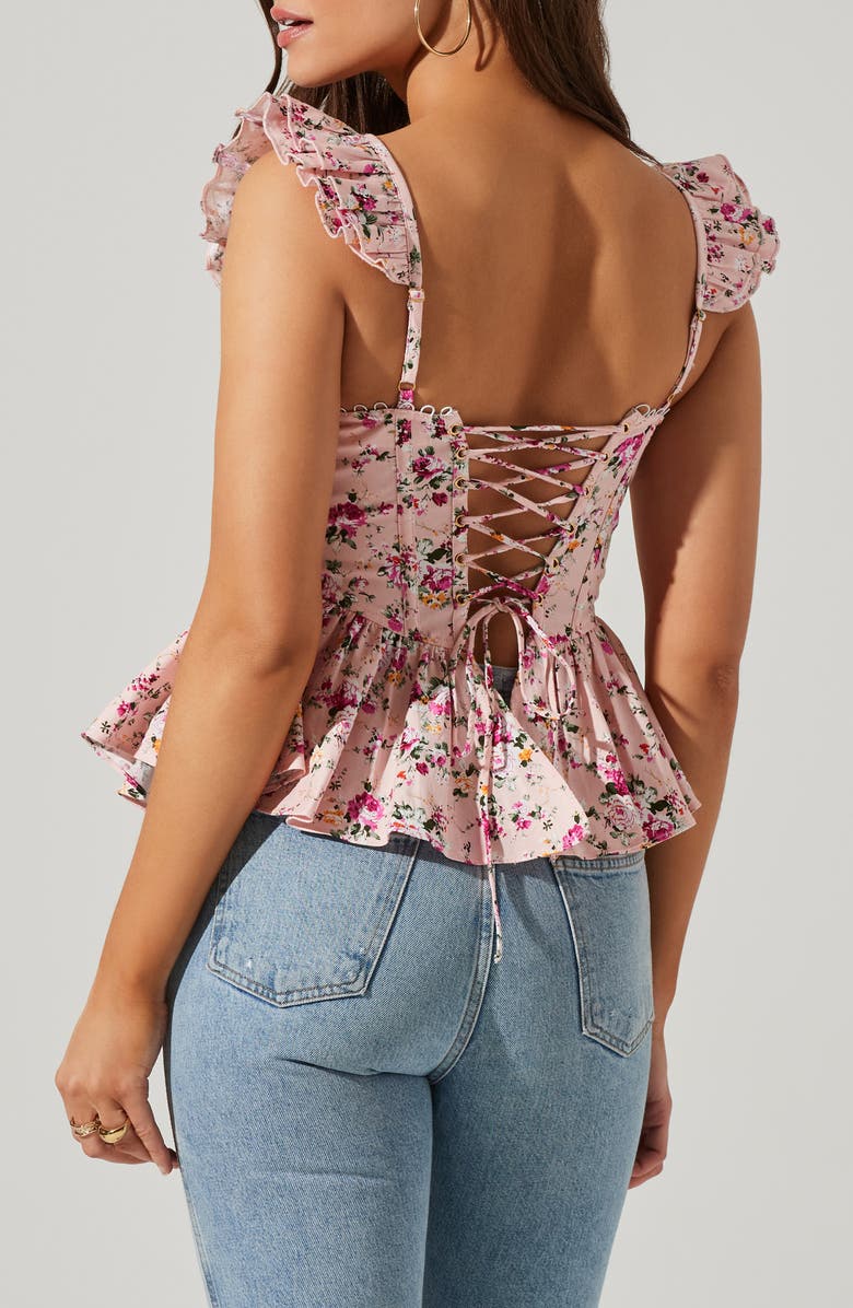 ASTR the Label Baylin Floral Peplum Top, Alternate, color, 