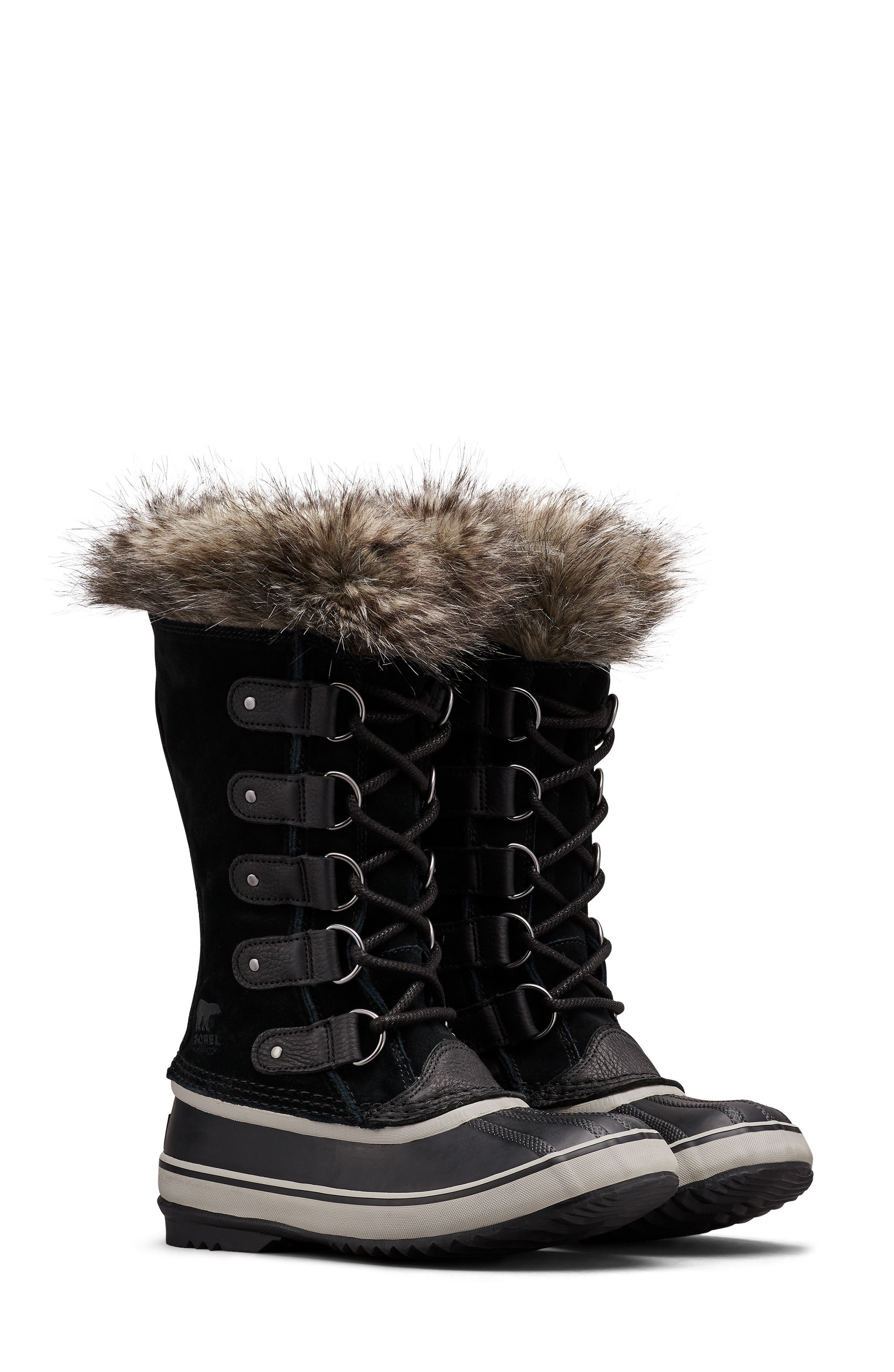 SOREL Joan of Arctic Waterproof Boot, Main, color, Black/ Quarry