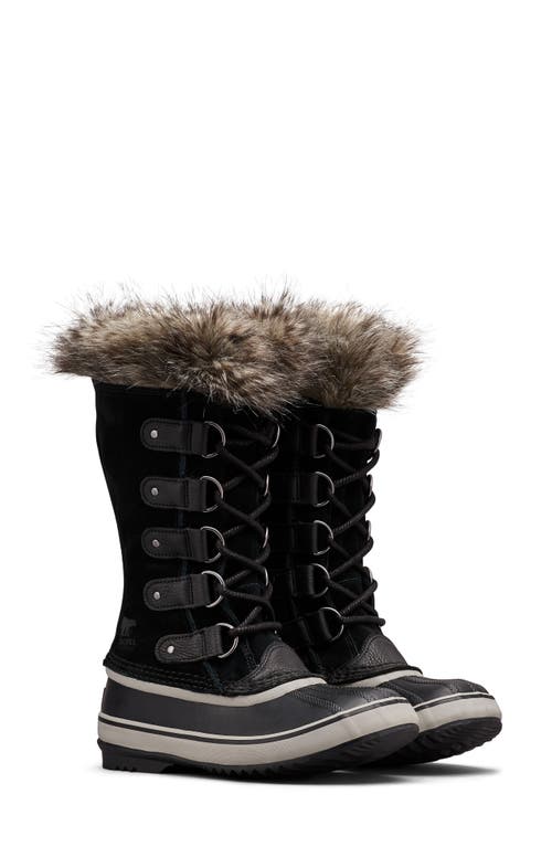 SOREL Joan of Arctic Waterproof Boot in Black/Quarry 