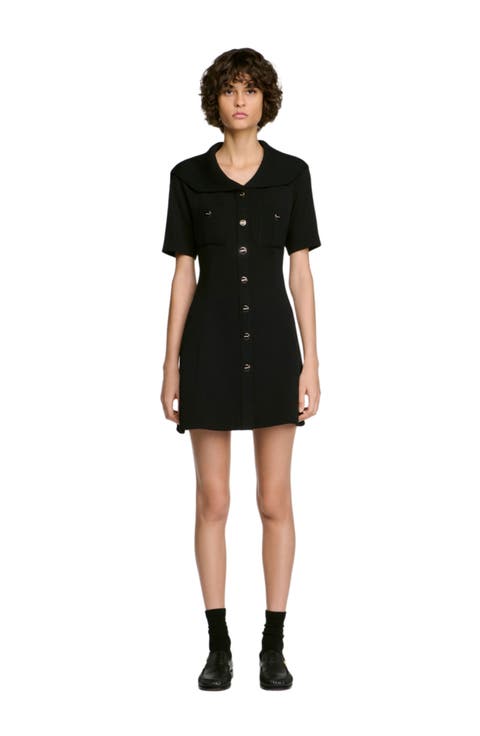 Sailor Collar Short Dress