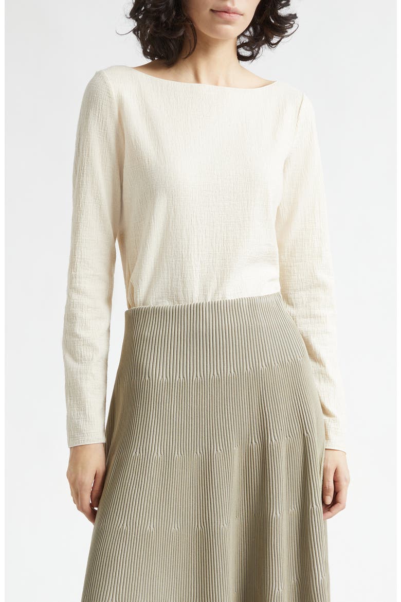 Jacquard Jersey Top, Main, color, IVORY
