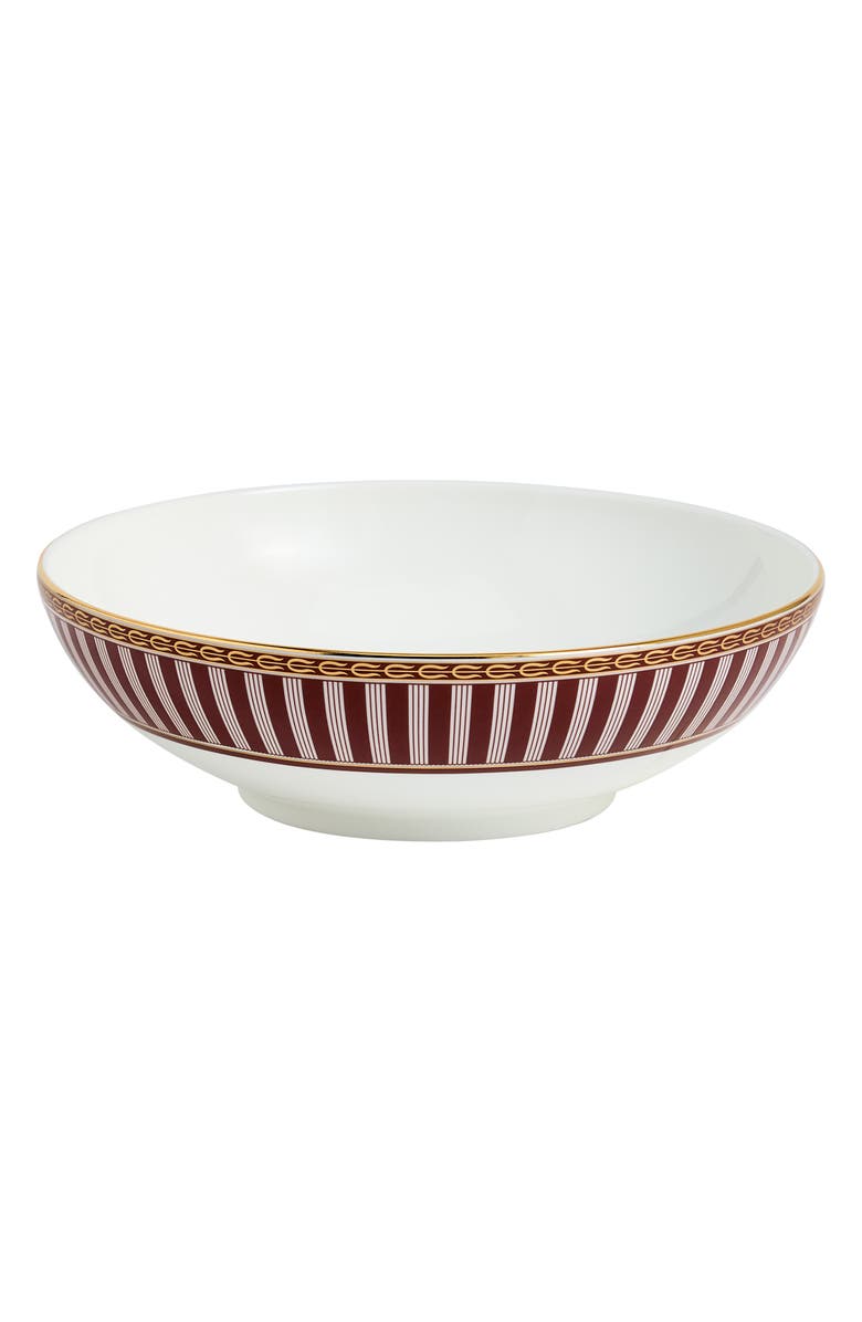 Wedgwood Red Splendor 22K Gold Accent Bone China Cereal Bowl, Main, color, Multi