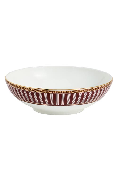 Wedgwood Red Splendor 22k Gold Accent Bone China Cereal Bowl In Multi