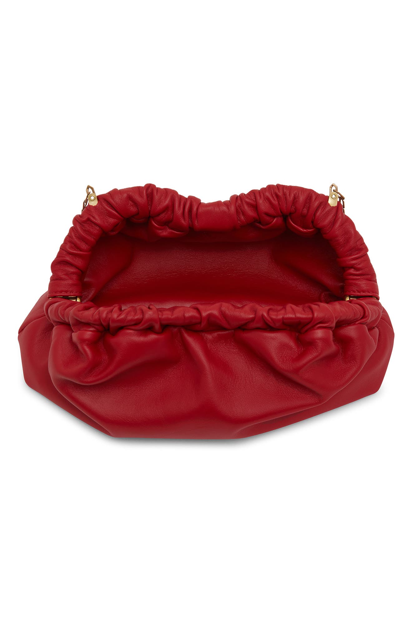 Mansur Gavriel Mini Cloud Chain Leather Clutch, Alternate, color, 