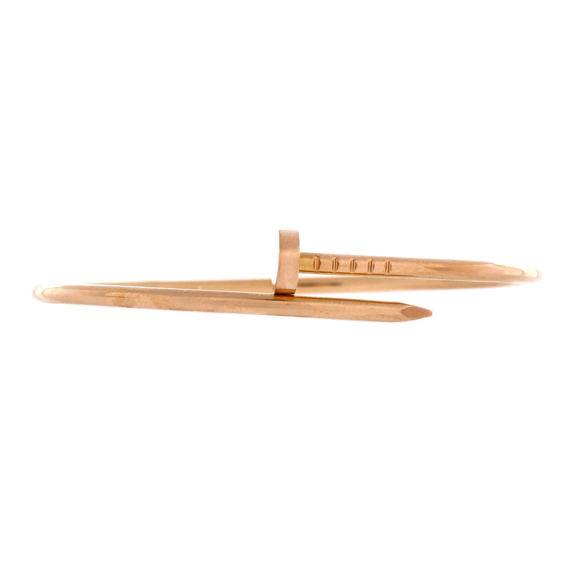 Juste un Clou Bracelet 18K Rose Gold Small, Main, color, Metallic Gold