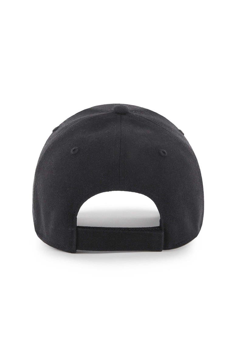 Men's '47 Black Atlanta Falcons Throwback Tonal MVP Adjustable Hat, Alternate, color, Black