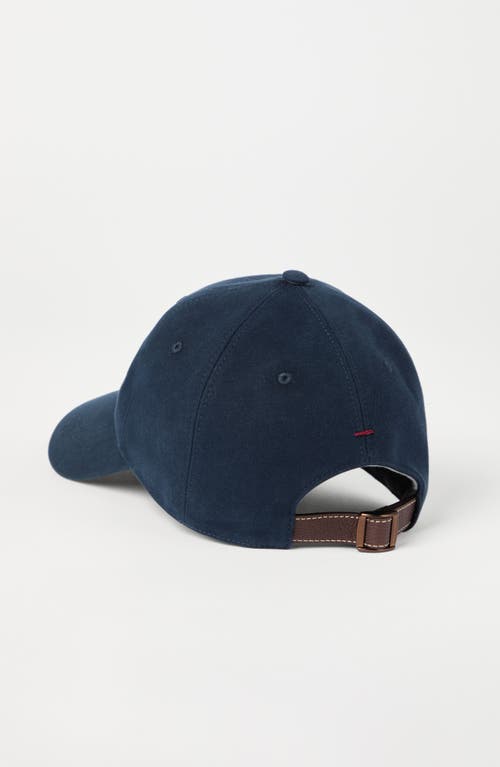Brunello Cucinelli Logo-embroidered Baseball Cap In Blue