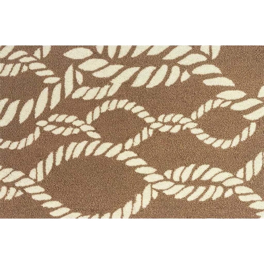 R16 Home Twister Floor Mat In Tan White