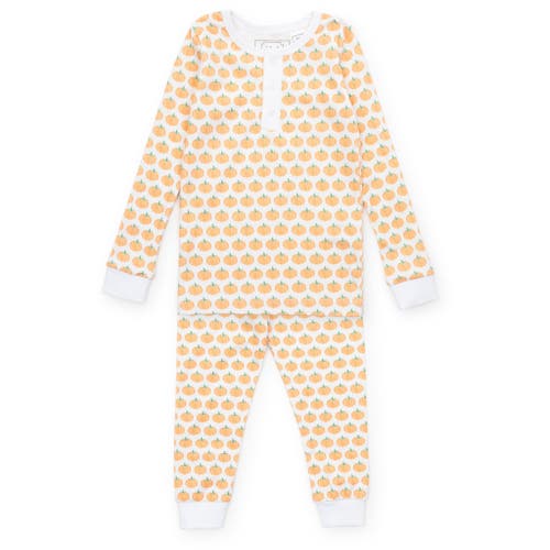 Lila And Hayes Jack Boys' Pajama Pant Set In Orange