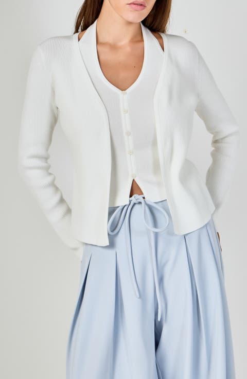 Halter Neck Layered Look Top