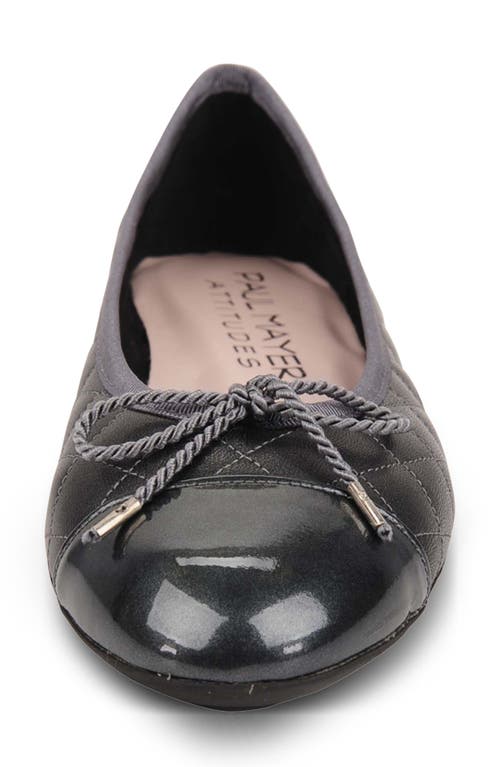 Paul Mayer Cap Toe Quilted Ballet Flat
