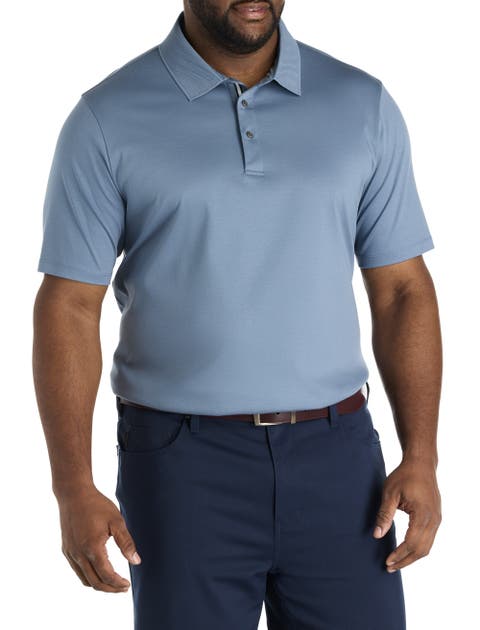 Big & Tall Interlock-Textured Polo Shirt