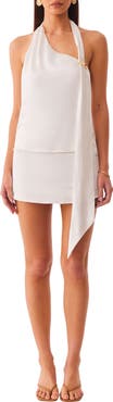 SNDYS Anise Embellished Asymmetric Halter Neck Top