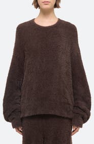 Helmut Lang Apex Oversize Eyelash Crewneck Sweater