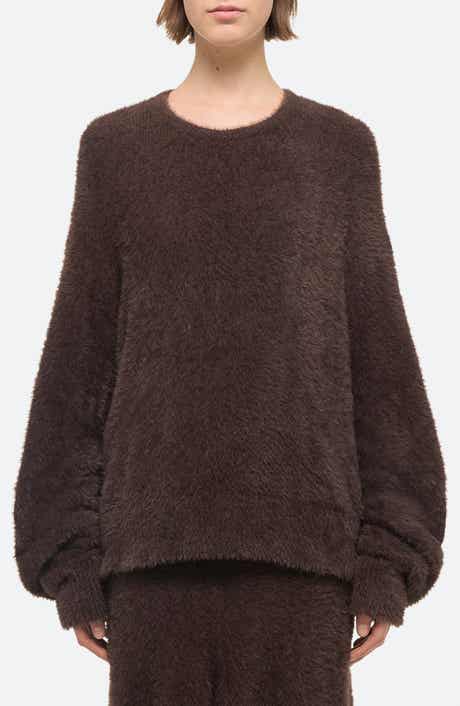 Helmut Lang Apex Oversize Eyelash Crewneck Sweater