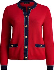 Lauren Ralph Lauren Two-Tone Cardigan
