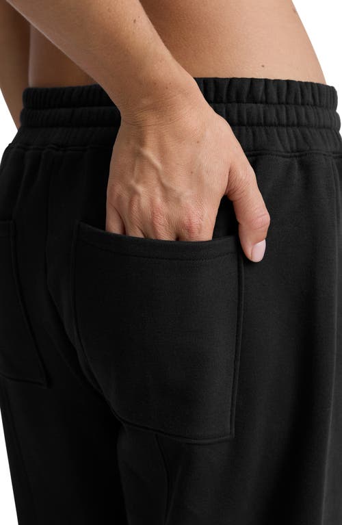 Beyond Yoga Luxefleece Barrel Leg Sweatpants In Black