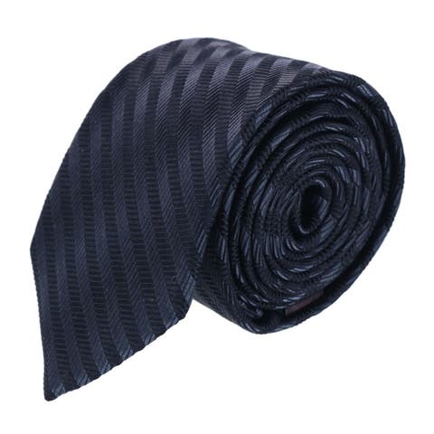 Nathanial Regal Patterned Diagonal Line Silk Business Necktie