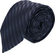 Trafalgar Nathanial Regal Patterned Diagonal Line Silk Business Necktie