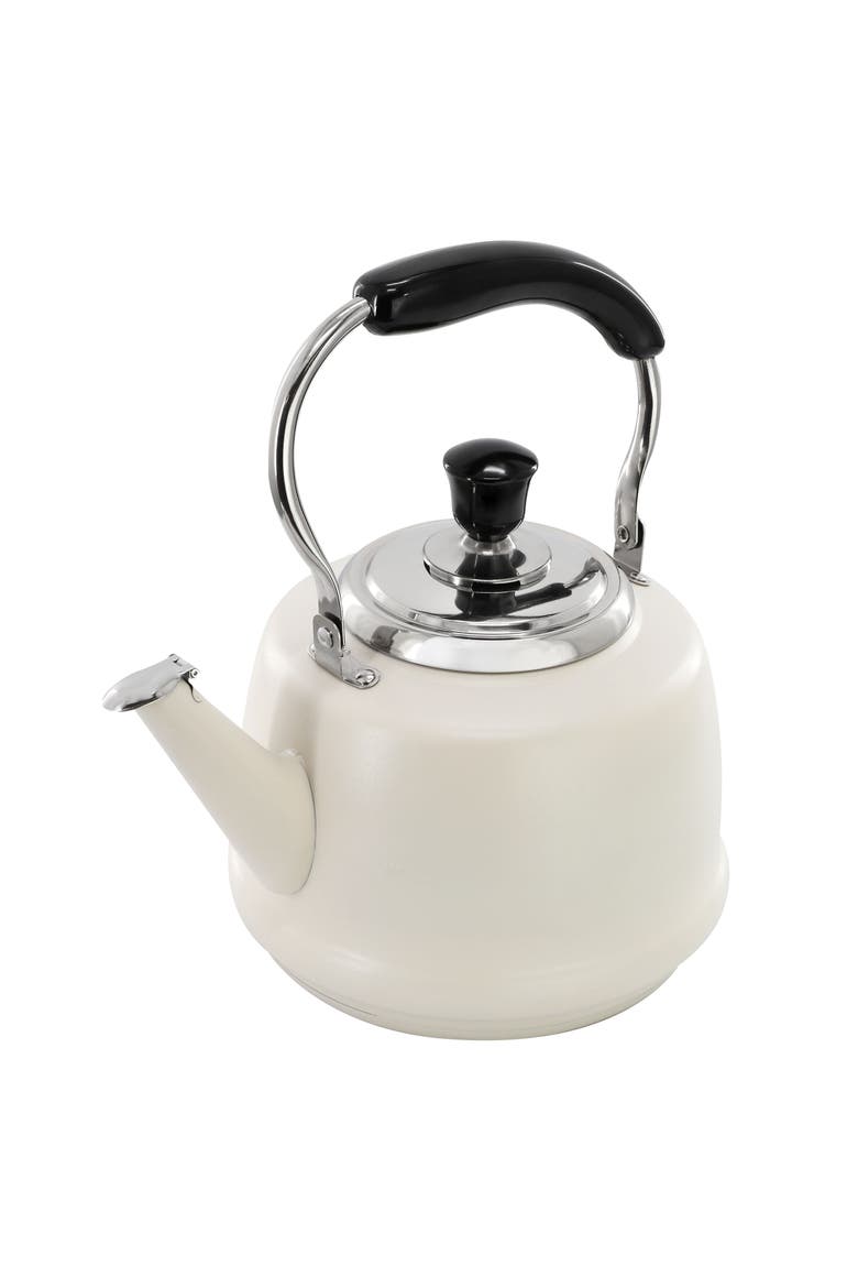 1.9 Quart Stainless Steel Whistling Tea Kettle White, Main, color, White