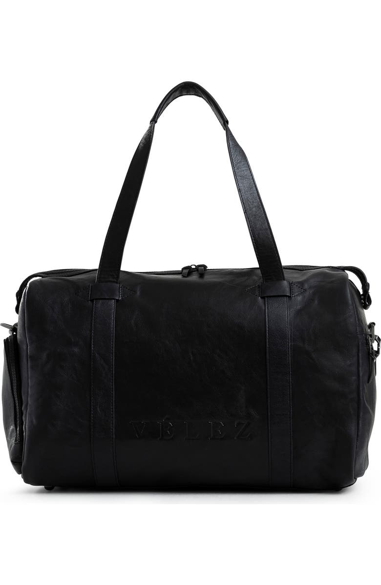 Velez Men Essential Bowling Handbags with Hand-Aged Effect, Main, color, Black