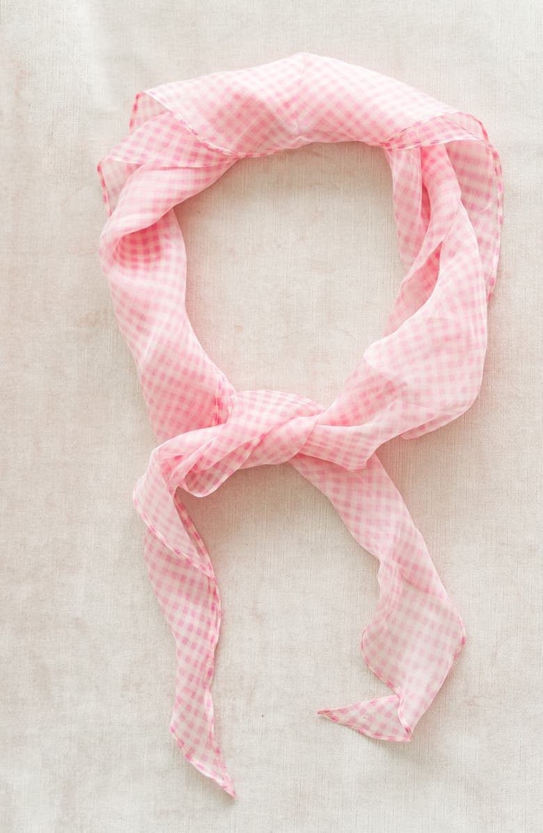 Rachel Parcell Floral Kite Silk Chiffon Scarf, Alternate, color,