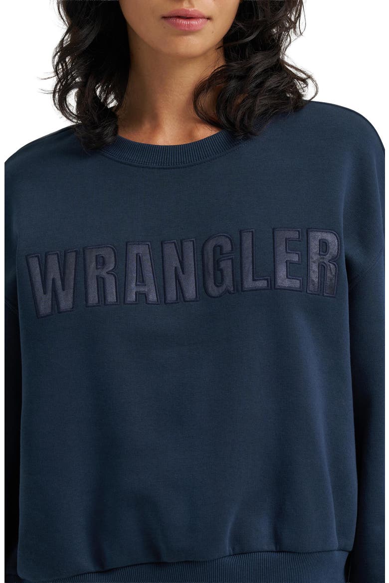 Graphic Crewneck Sweatshirt, Alternate, color, DARK SAPPHIRE
