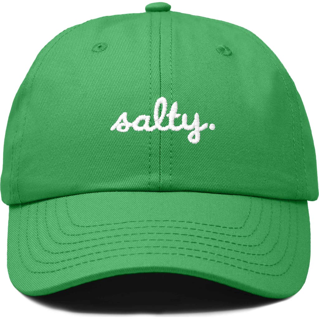 Shop Dalix Salty Embroidered Everyday Hat In Kelly Green