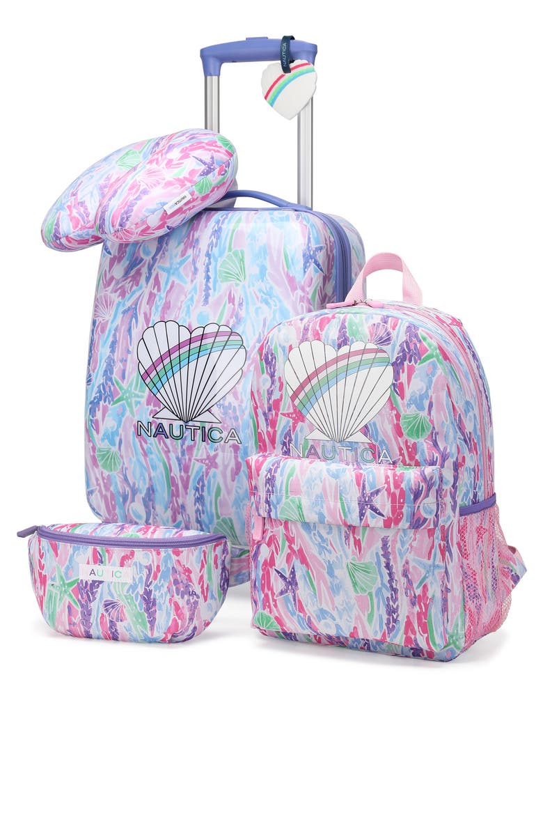 Airline Approved Carry On 5 Piece Luggage Set, Main, color, Pastel Shell