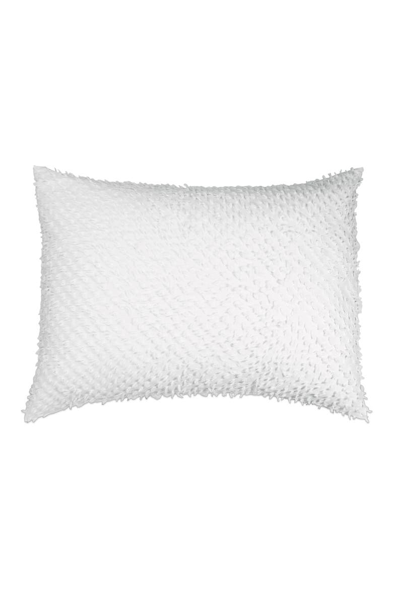 Dot Fringe Sham, Main, color, WHITE