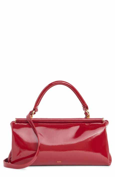 Danna Faux Leather Top Handle Bag