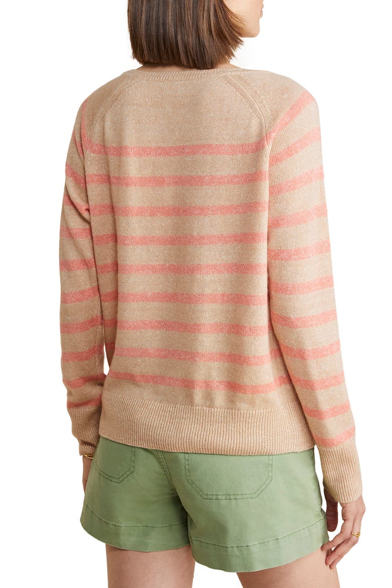 Cashere & Linen Boatneck Sweater, Alternate, color, OATMEAL HEATHER